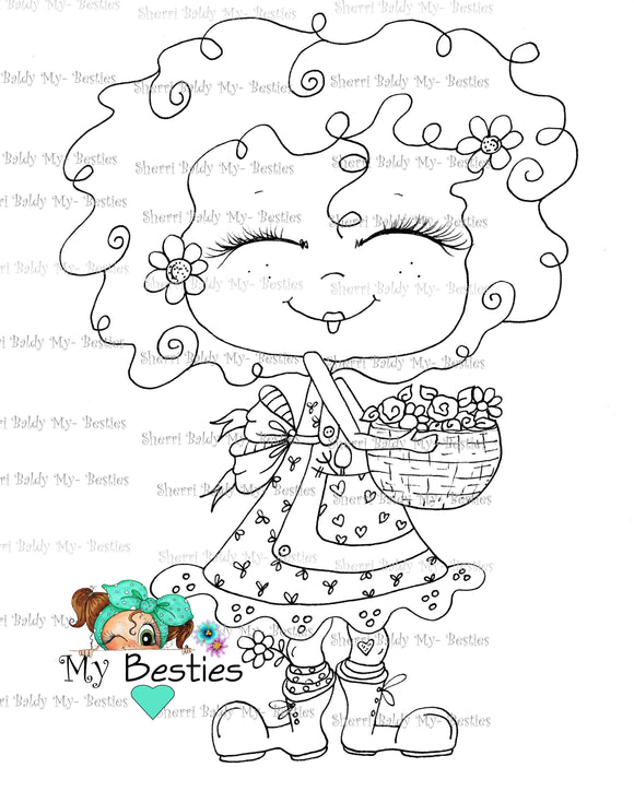 INSTANT DOWNLOAD Digital Digi Stamps Big Eye Big Head Dolls Digi 