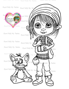 INSTANT DOWNLOAD Digital Digi Stamps Big Eye Big Head Dolls Digi "Boy Bestie " IMG 001 10 By Sherri Baldy