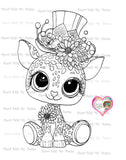 Instant Download My Besties ~ Nellie Cirque de la Ragamuffin "SWEET LIL NIB" Img 03 ~ Dolls digi stamp