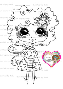 INSTANT DOWNLOAD Digital Digi Stamps Big Eye Big Head Dolls Digi "Fancy Francie " IMG 003 By Sherri Baldy