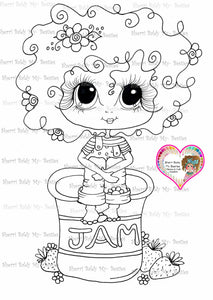 INSTANT DOWNLOAD Digital Digi Stamps Big Eye Big Head Dolls Digi "Fancy Francie " IMG 005 2 By Sherri Baldy