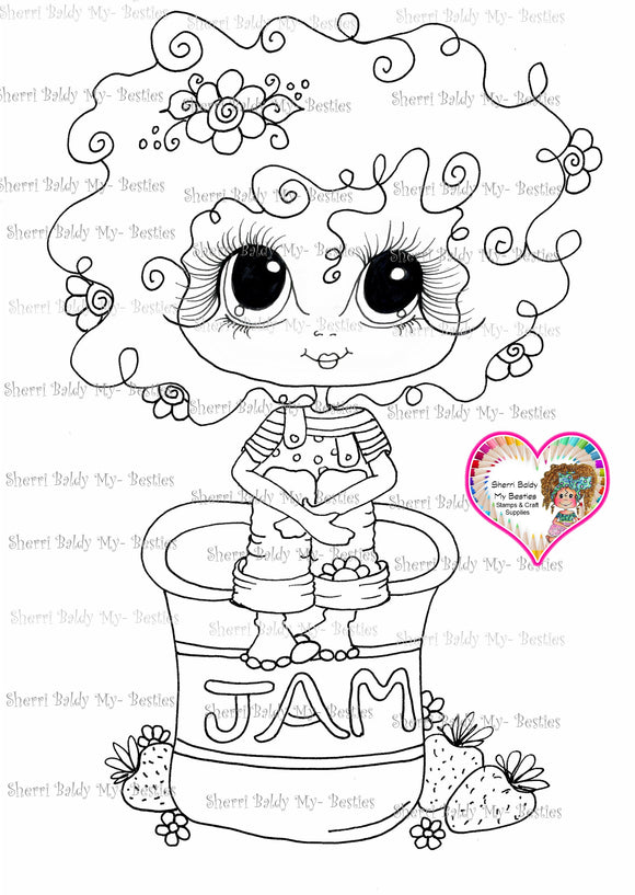 INSTANT DOWNLOAD Digital Digi Stamps Big Eye Big Head Dolls Digi 