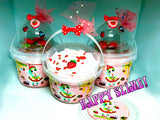 Besties Slime Co. "Sweet Strawberry Bestie" SLIME! With Bubble Goodie Filled Topper.