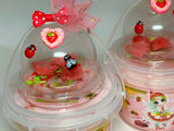 Besties Slime Co. "Sweet Strawberry Bestie" SLIME! With Bubble Goodie Filled Topper.