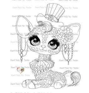 Instant Download My Besties ~ Nellie Cirque de la Ragamuffin "SWEET LIL NIB" Img 08 ~ Dolls digi stamp