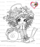 INSTANT DOWNLOAD Digital Digi Stamps & Color Printable~ Big Eye Big Head Dolls Digi "Little Darling Sweet Bestie Elf 17   By Sherri Baldy