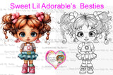 INSTANT DOWNLOAD Digital Digi Stamps & Color Printable~ Big Eye Big Head Dolls Digi "LIL Adorables Besties" IMG 003 5 By Sherri Baldy