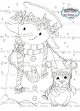 INSTANT DOWNLOAD Digital Digi Stamps Big Eye Big Head Dolls Img489 My Besties By Sherri Baldy